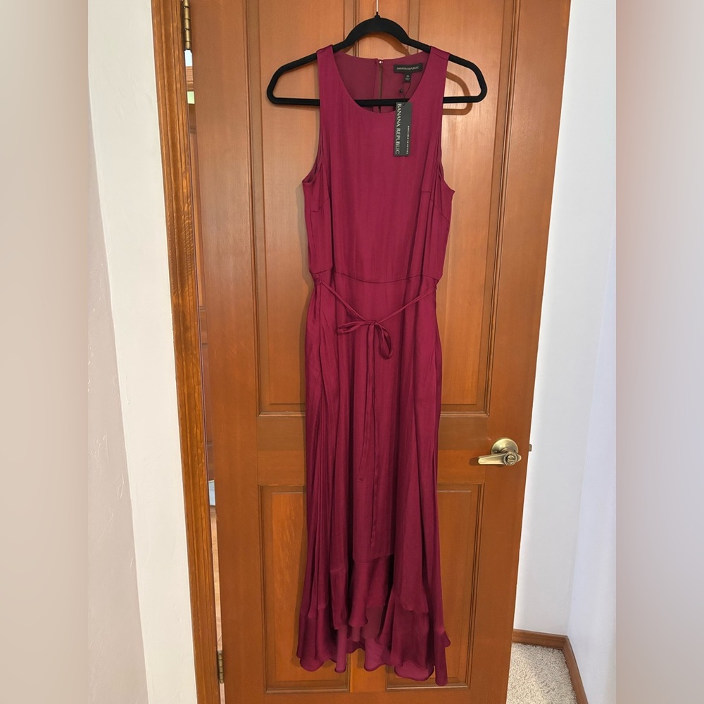 Banana Republic Rich Burgundy Maxi Dress
